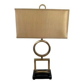 Uttermost Gold Metal Table Lamp W/Shade