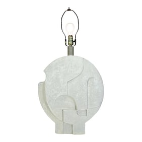 Plaster Cast Table Lamp by Casual Lamps California