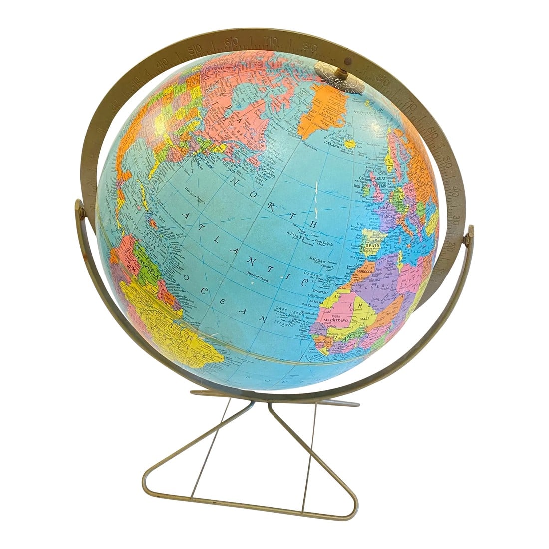 1961 Mid Century Repogle Reference Globe (1 of 12)