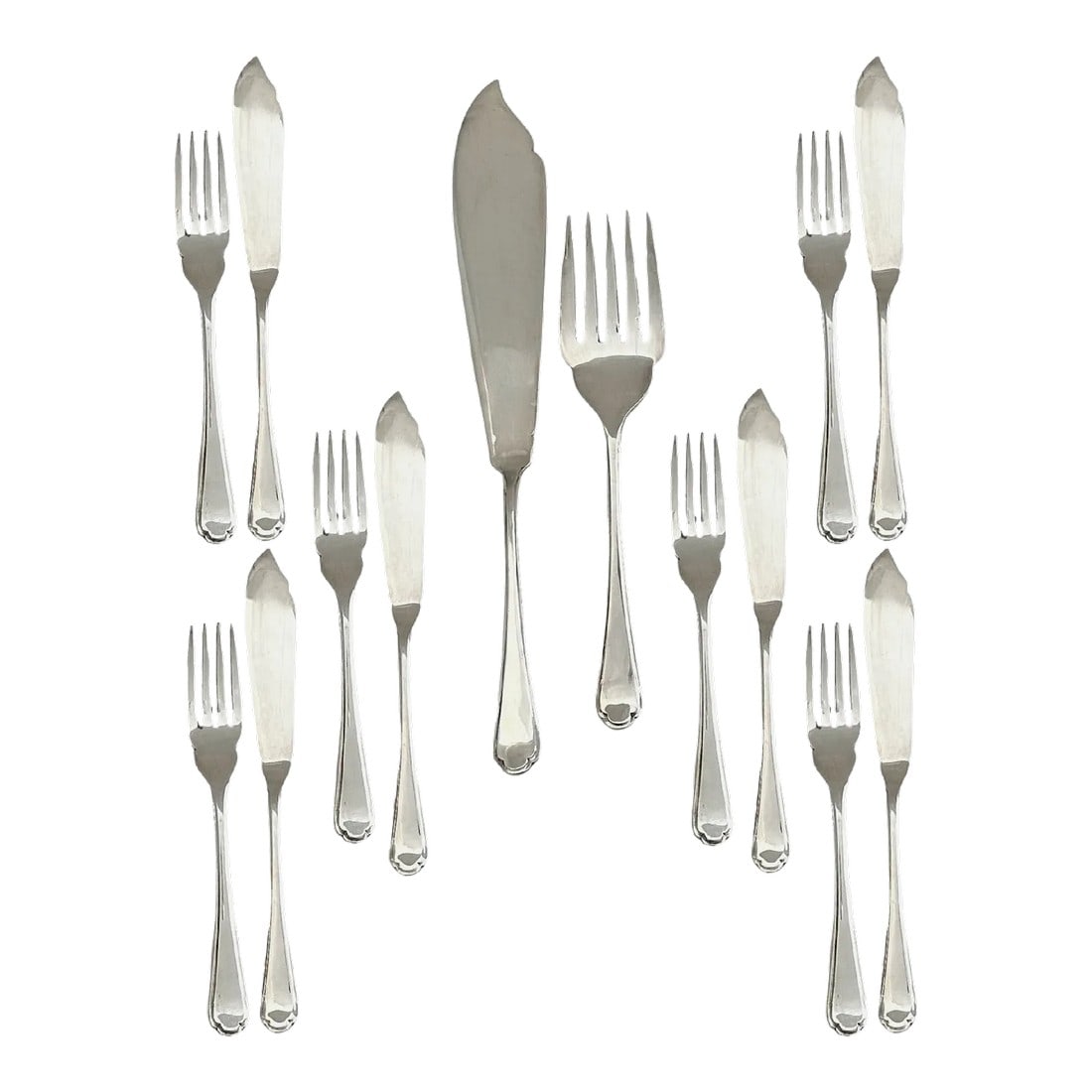 Walker & Hall Fish Set W/Servers, 14 Pcs (1 of 5)