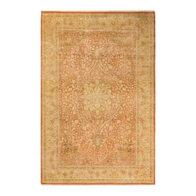 Mogul, One-of-a-Kind Hand-Knotted Area Rug - Brown, 6' 2" x 9' 4"