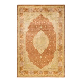 Mogul, One-of-a-Kind Hand-Knotted Area Rug - Brown, 6' 1" x 9' 2"
