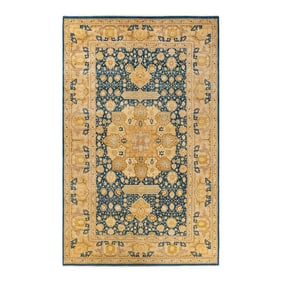 Mogul, One-of-a-Kind Hand-Knotted Area Rug - Blue, 8' 2" x 13' 3"