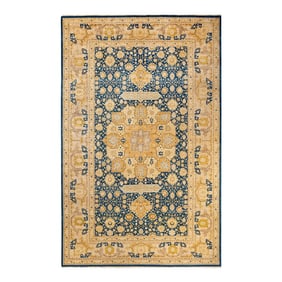 Mogul, One-of-a-Kind Hand-Knotted Area Rug - Blue, 9' 3" x 15' 0"