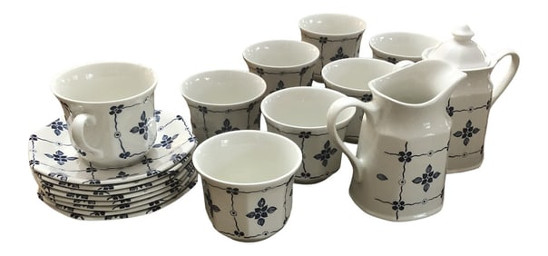 Royal Staffordshire "Homespun" Ironstone by Meakin - 18 Pieces