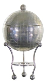 Latham & Morton Silver Plate Egg Warmer Globe Orb Shape Victorian