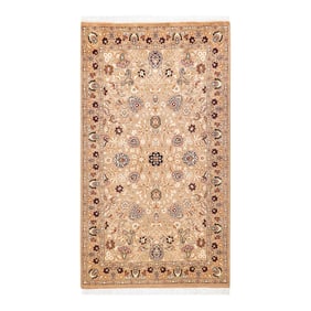 Mogul, One-of-a-Kind Hand-Knotted Area Rug - Beige, 3' 2" x 5' 4"
