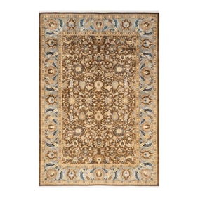 Mogul, One-of-a-Kind Hand-Knotted Area Rug - Brown, 6' 1" x 8' 10"