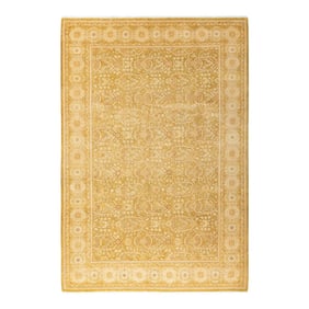 Mogul, One-of-a-Kind Hand-Knotted Area Rug - Green, 6' 2" x 8' 10"