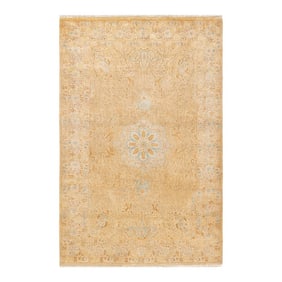 Mogul, One-of-a-Kind Hand-Knotted Area Rug - Ivory, 4' 2" x 6' 5"