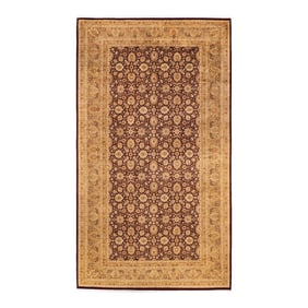 Mogul, One-of-a-Kind Hand-Knotted Runner Rug - Red, 8' 4" x 15' 0"