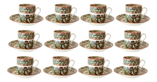 Chinese Thousand Butterfly Espresso Service for Twelve