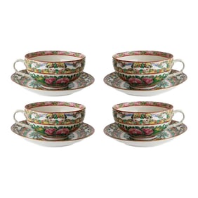 Chinese Rose Medallion Cup & Saucer, S:4