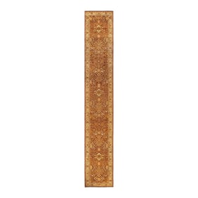 Mogul, One-of-a-Kind Hand-Knotted Runner Rug - Orange, 2' 8" x 17' 10"