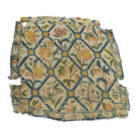 Antique Aubusson Tapestry Chair Seat Cover