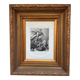 Late 18th Century Ecstasy of Saint Margaret of Cortona Engraving, Framed
