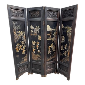Chinoisere 4 Panel Room Screen