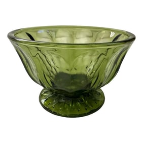 Anchor Hocking "Fairfield" Avocado Green Candy Dish