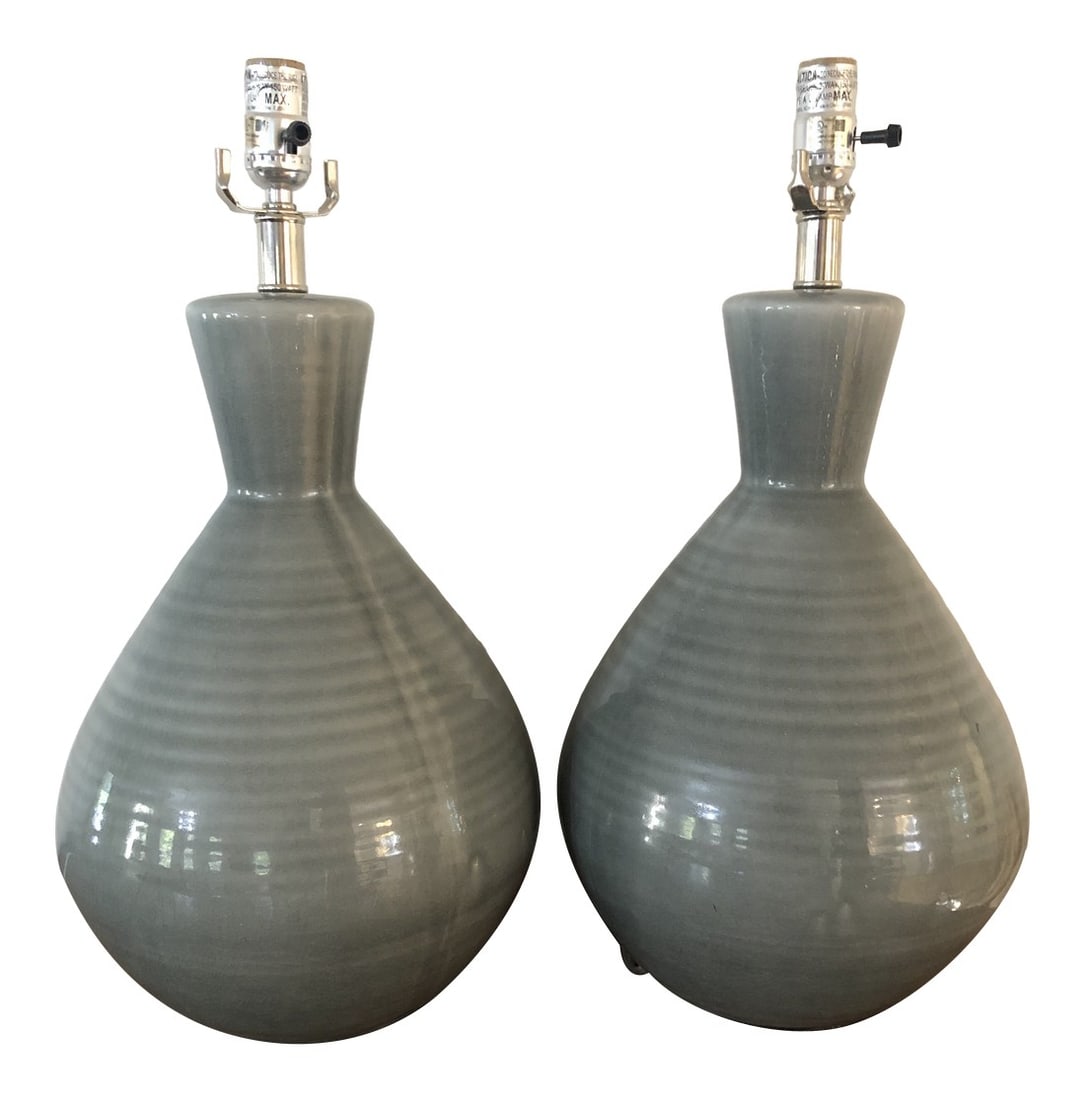 Jamie Young Company "Ash" Table Lamps - a Pair (1 of 8)