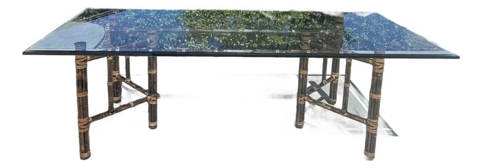 McGuire Bamboo Dining Table, Seats 8-10
