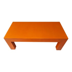 An Orange Lacquered Table