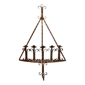 Early 20th Century California Wrought Iron Wall Candelabra