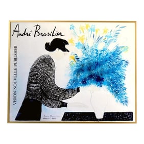 Andra Brasilier Signed Lithograph "Grand Bouquet Au Matin"