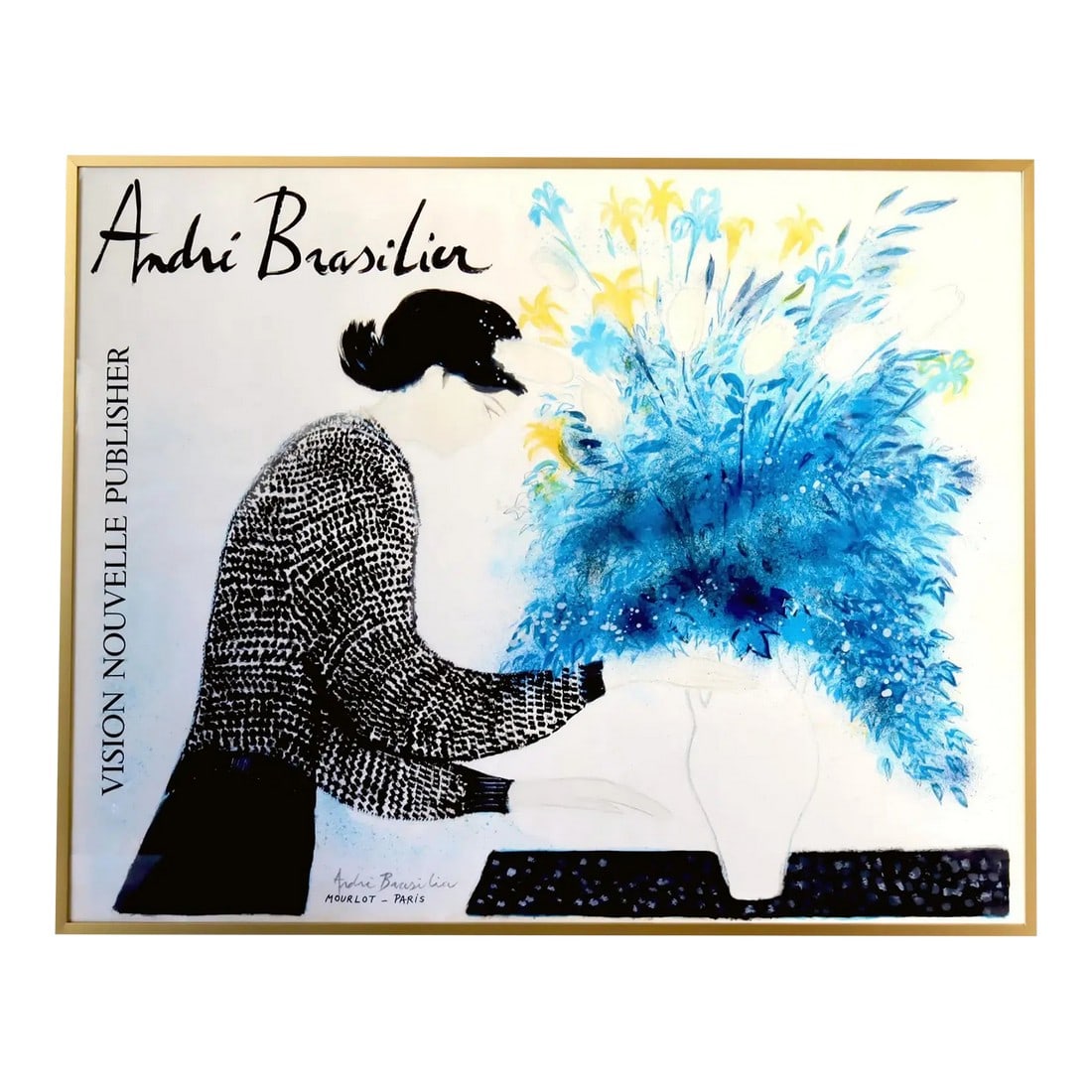 Andra Brasilier Signed Lithograph "Grand Bouquet Au Matin" (1 of 3)