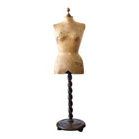 C. 1880s English Victorian Dressmaker's Form