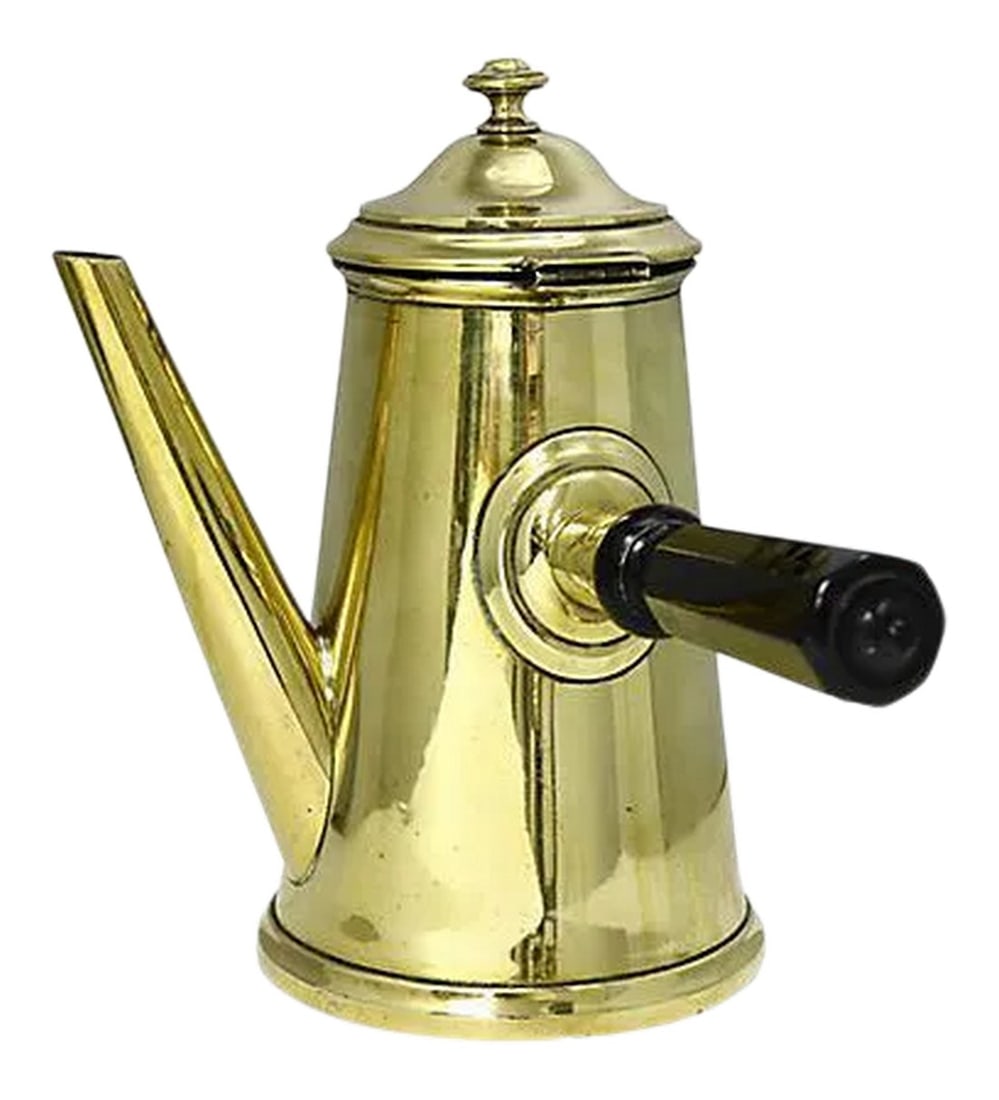 Antique English Brass Chocolate Pot (1 of 5)