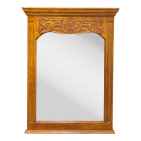Vintage Hickory White Flanders Collection French Country Style Cherry Wall Mirror