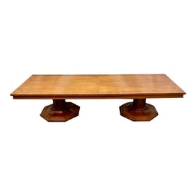 Vintage Heritage Grand Tour Collection Tuscan Style Banded Walnut Cocktail / Coffee Table