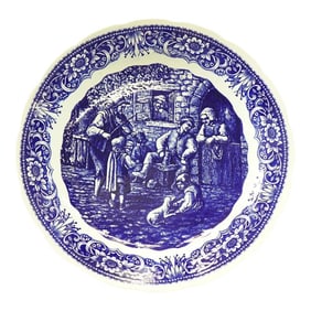 Mid 20th Century Belgium Porcelain Boch Freres Plate