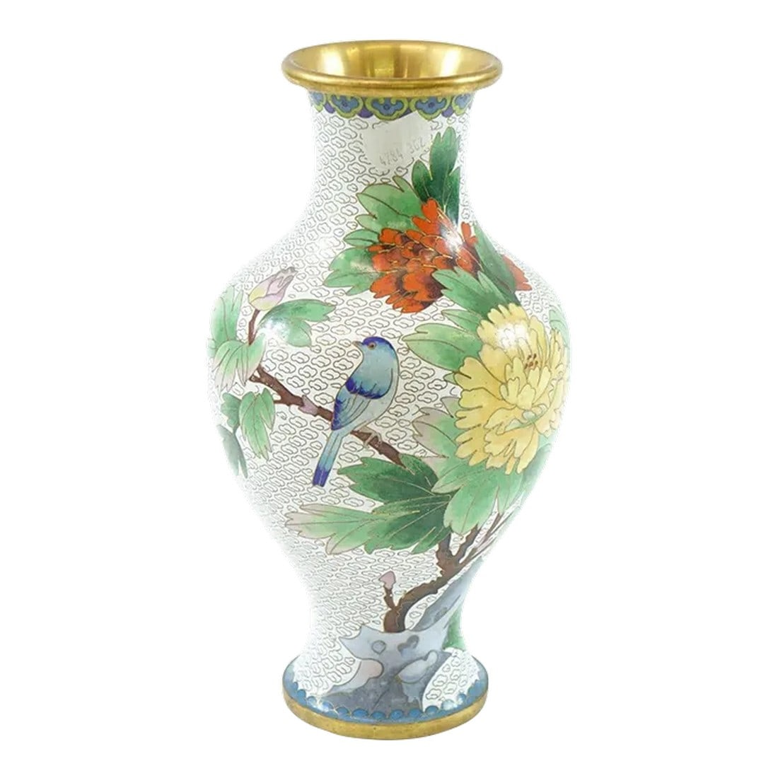 Early 20th Century Chinese Cloisonne Vase: This early 20th-century Chinese cloisonné vase is a stunning example of intricate enamel work and artistic craftsmanship. The vase features a beautifully detailed design with vibrant colors, show