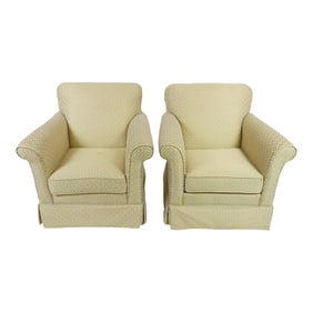 1980s American of Martinsville Upholstered Chairs "“ Pair
