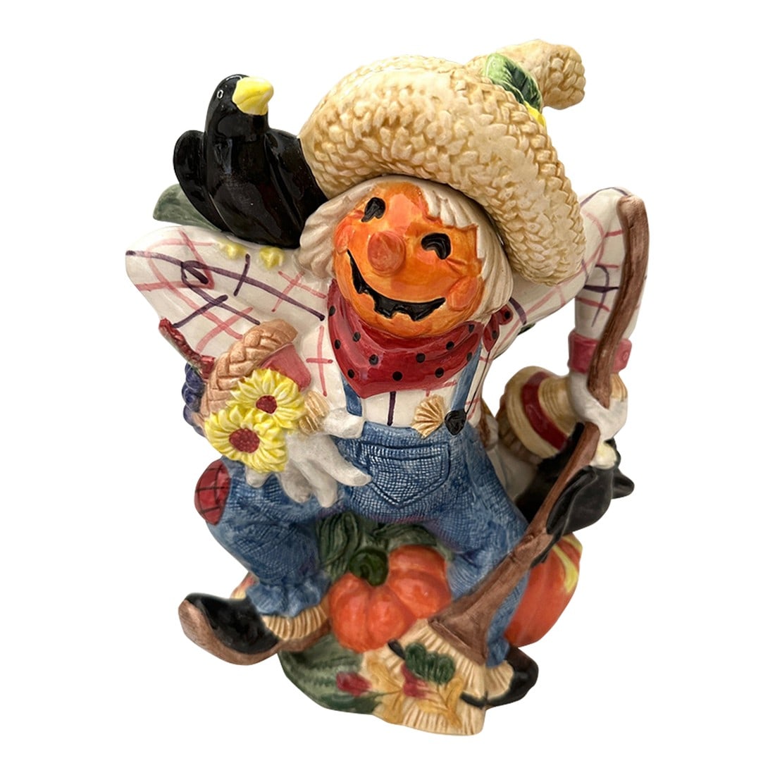 Halloween/Harvest Fitz & Floyd Scarecrow Pitcher (1 of 6)