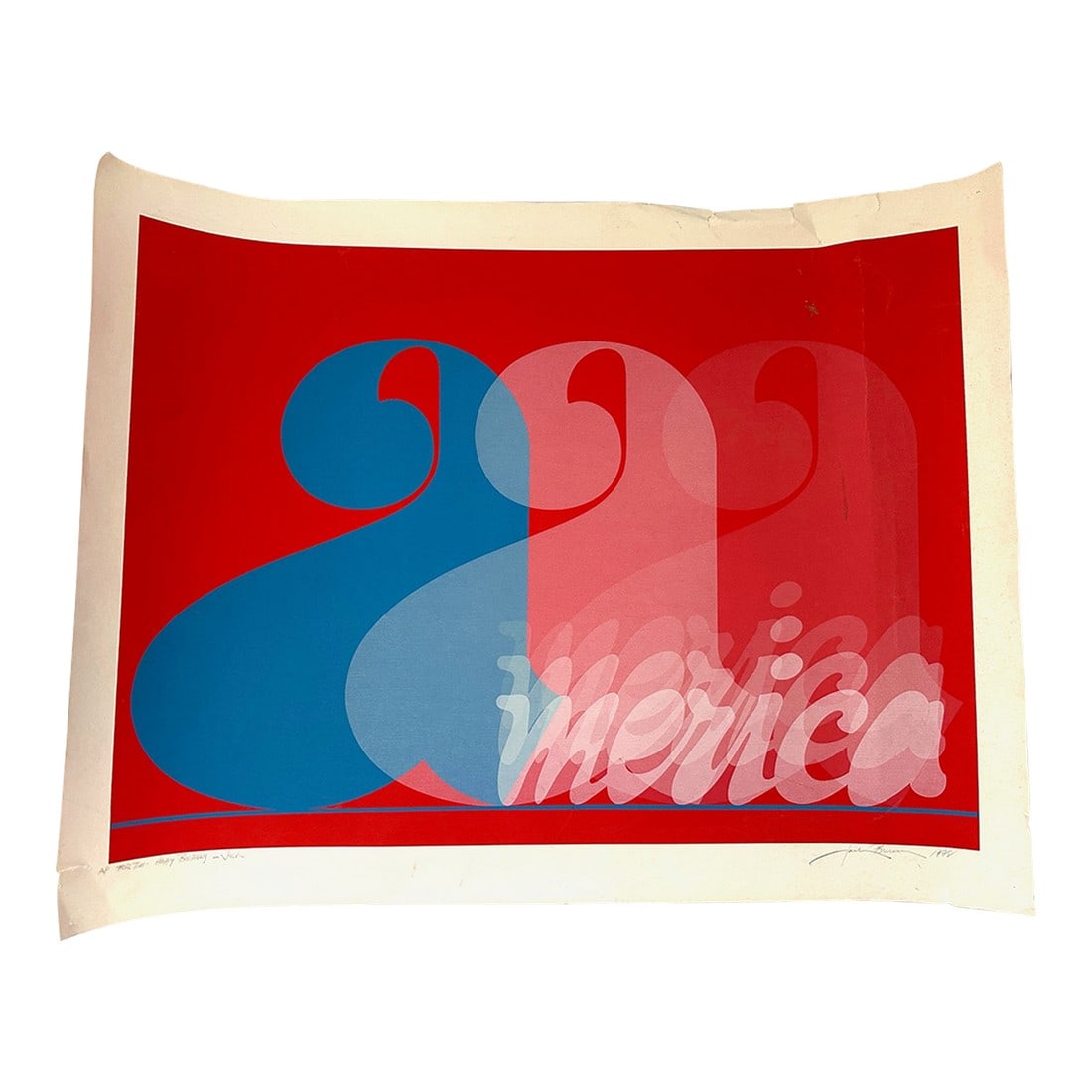 Jack Brusca "America" Screen Print Serigraph Ap Signed Signature (1 of 11)