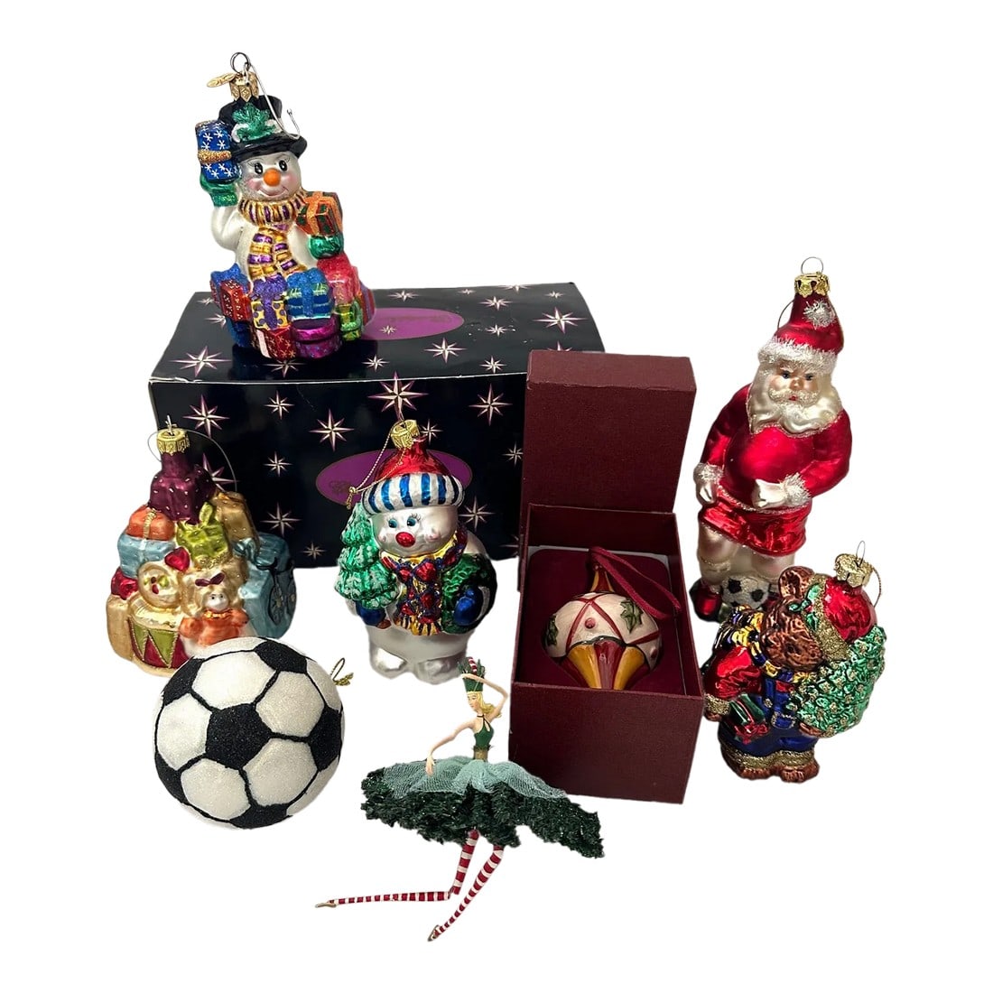 Set of 8 Mixed Lot of Christmas Ornaments (1 of 6)