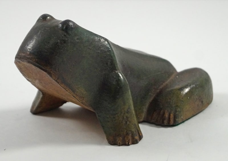 Antique Frog Cast Iron Doorstop 1930 (1 of 5)