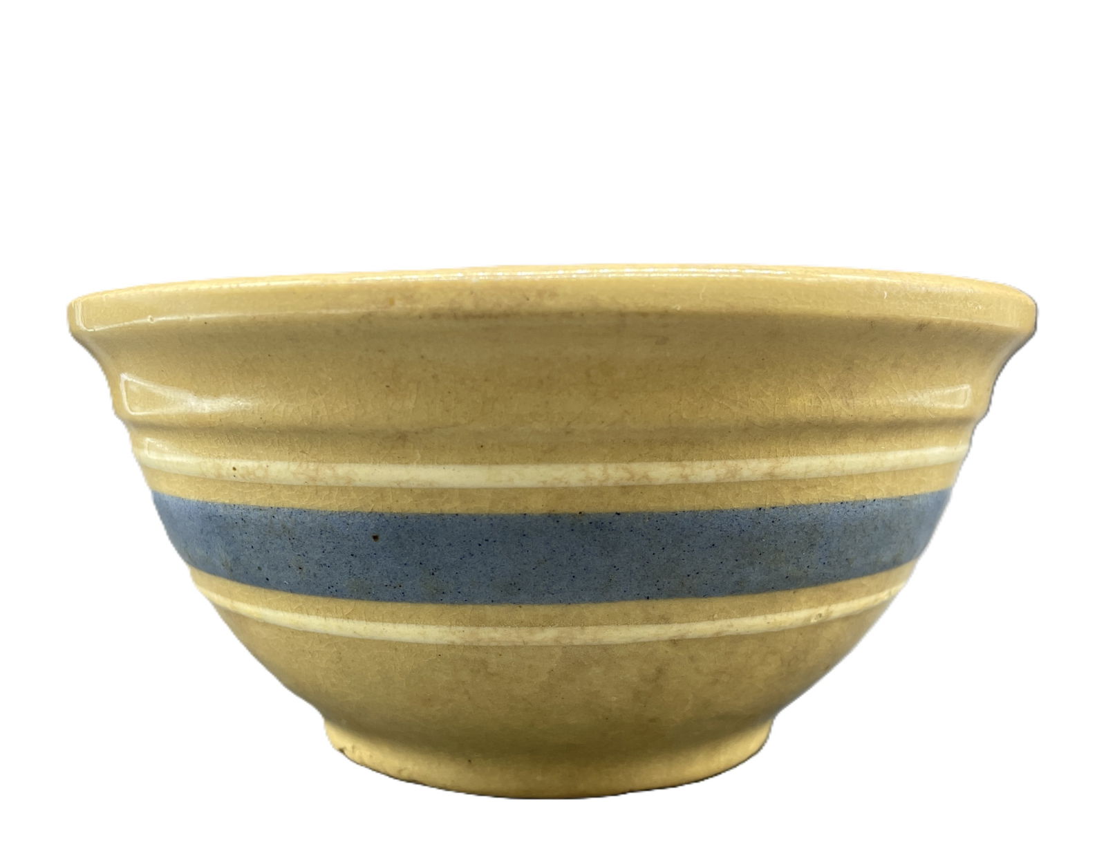 Farmhouse Watt Ware Gold-N-Bake Yellow Mixing Bowl Yellowware: Title: Farmhouse Watt Ware Gold-N-Bake Yellow Mixing Bowl Yellowware Date/Period: approx. 1930-40's Dimension: Approx. 6" diameter x 3" Material: yellowware, yellow ware Additional Information: Farmho