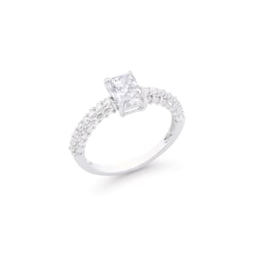 1.88 TCW IGI Certified Lab Grown Diamonds 14K WG Designer Ring