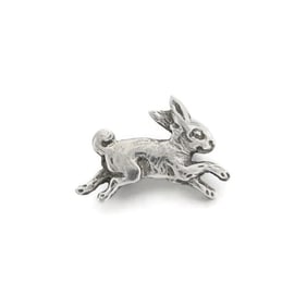Vintage 1940's Bunny Rabbit Pin Brooch Sterling Silver, 1.57 Grams