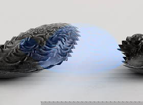 Lisa Larson for Gustavsberg. Turtle in glazed stoneware. Beautiful glaze in shades of blue. 1970s.: Lisa Larson for Gustavsberg. Turtle in glazed stoneware. Beautiful glaze in shades of blue. 1970s. Measures: 10 x 4.5 cm. In excellent condition. Stamped. Reserve: $140.00 Shipping: Domestic: Shipping