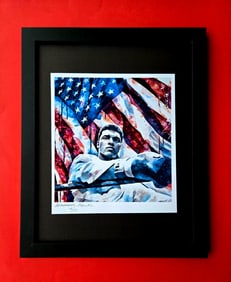 ALEXANDER DULAC | MUHAMMAD ALI Hand Signed Authentic Print Ed of 10 COA