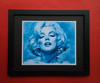 ALEXANDER DULAC | MARILYN MONROE Hand Signed Authentic Print Edition of 10 COA