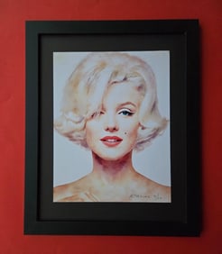 ALEXANDER DULAC | MARILYN MONROE Hand Signed Authentic Print Edition of 10 COA