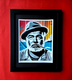 ALEXANDER DULAC | HEMINGWAY SOUL Hand Signed Authentic Print Ed of 10 COA