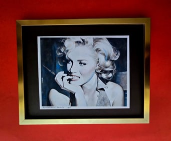 ALEXANDER DULAC | MARILYN MONROE Hand Signed Authentic Print Edition of 10 COA