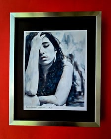 ALEXANDER DULAC | AMY WINEHOUSE Hand Signed Authentic Print Edition of 10 | COA
