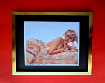 ALEXANDER DULAC | MARILYN MONROE Hand Signed Authentic Print Ed of 10 | COA